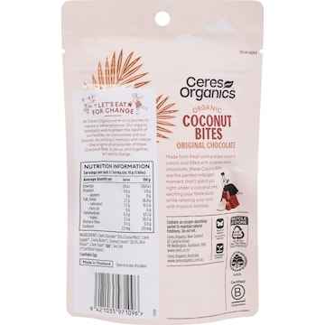 Ceres Organics Coconut Bites Chocolate 60g
