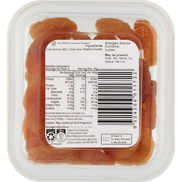 Sun Dried Apricots 180g