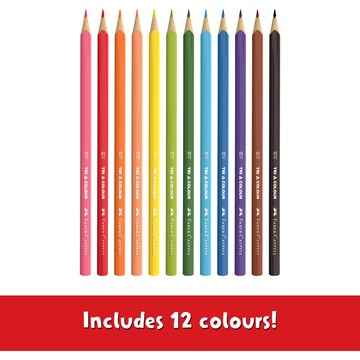 Faber-Castell Triangular Colour Pencils Tri Grip 12 pack