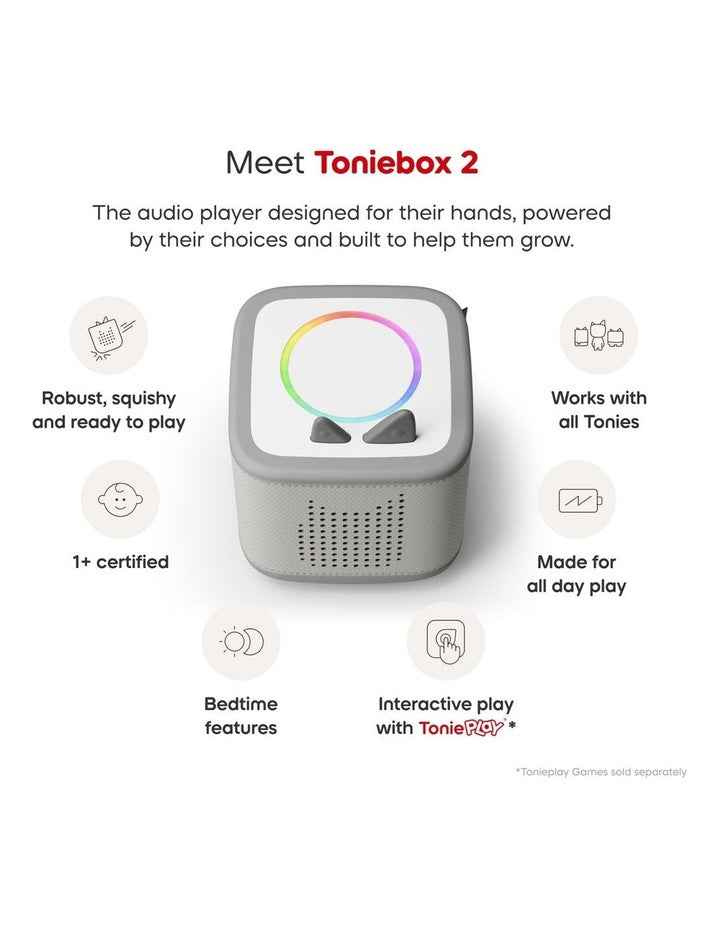 Toniebox 2 Starter Set with Creative Tonie Rubie in Moon Grey