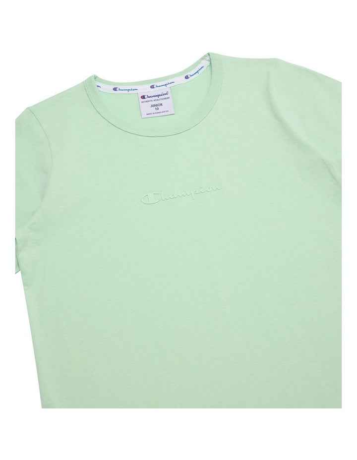 Tonal Script Tee in Green