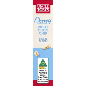 Uncle Tobys Muesli Bars Chewy White Choc Chip 6 pack