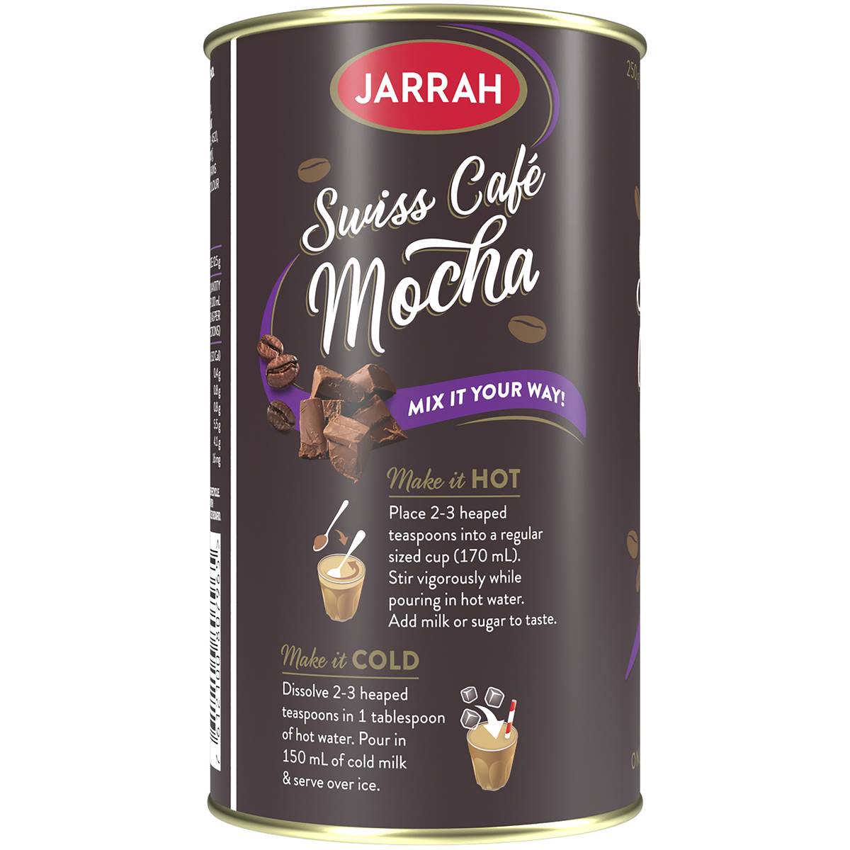 Jarrah Swiss Café Instant Mocha 250g