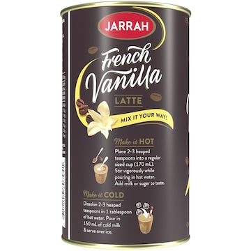 Jarrah French Vanilla Latte Instant Coffee 250g