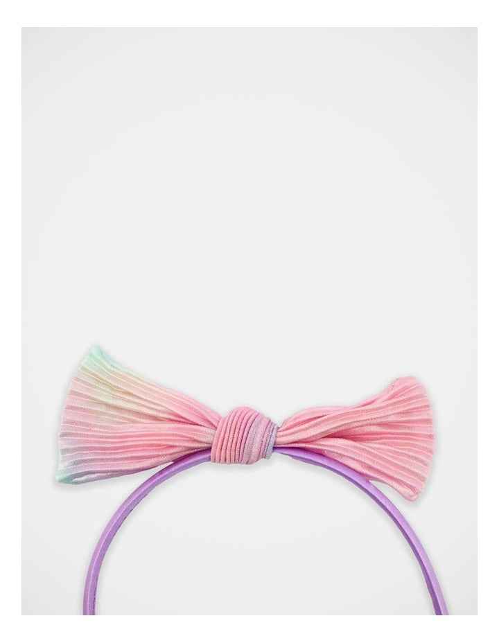 Bow Satin Aliceband in Multi