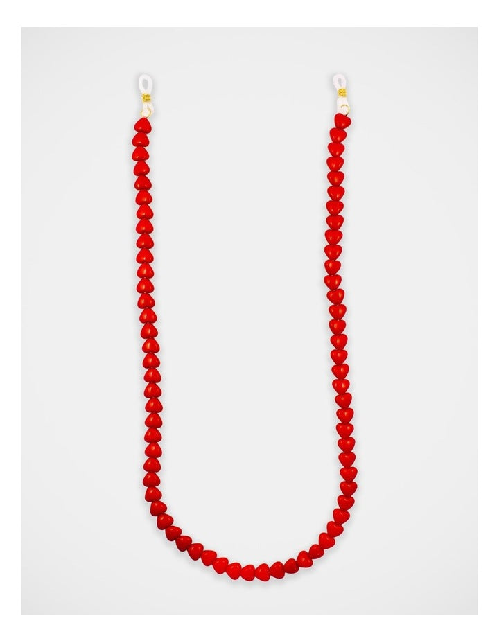 Heart Sunglass Chain in Red