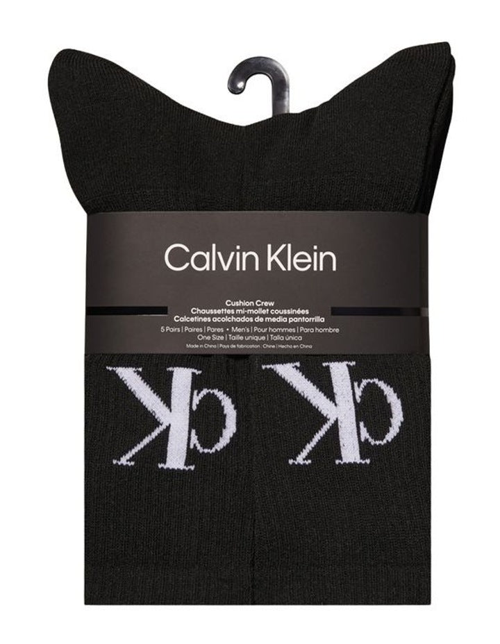 Cotton Socks 5 Pack in Black