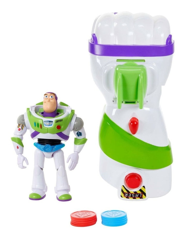 Toy Story Buzz Lightyear 18cm Figure & Punch Launcher Toy