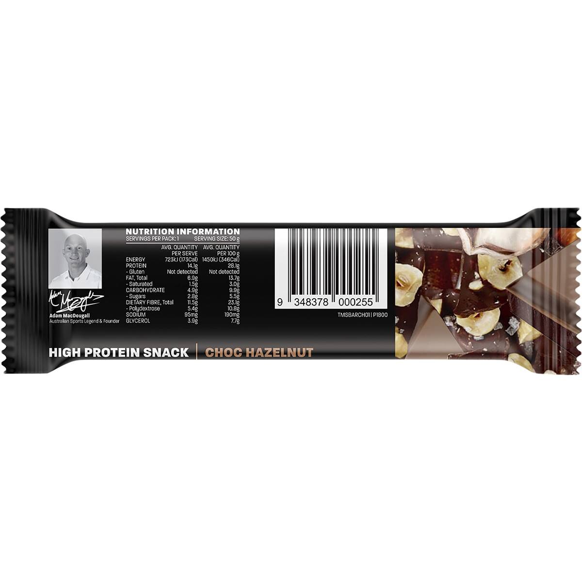 The Man Bar Diet High Protein Low Sugar Choc Hazelnut High Fibre 50g