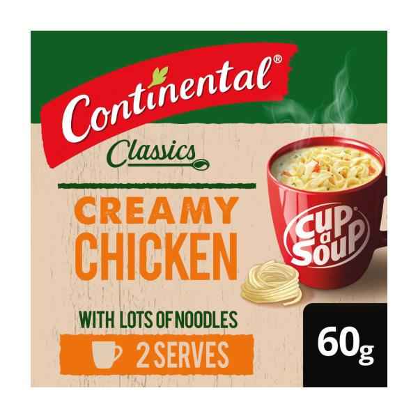 Cup A Soup Creamy Chicken With Lots Of Noodles Serves 2