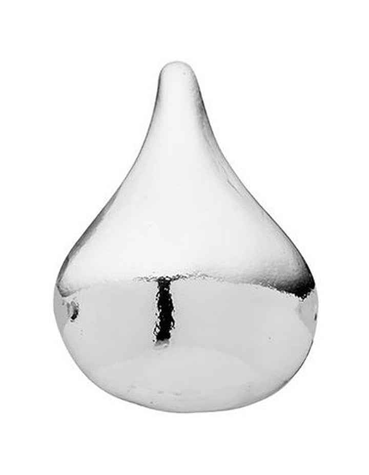 Plain Tear Drop Earrings in Silver