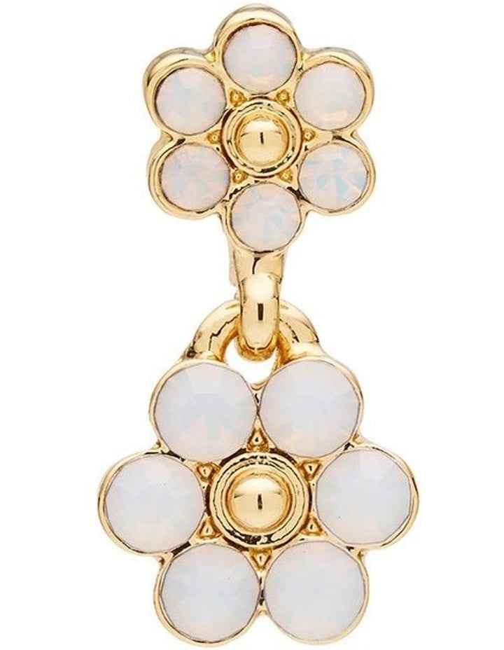 Petal Duo Earrings in White