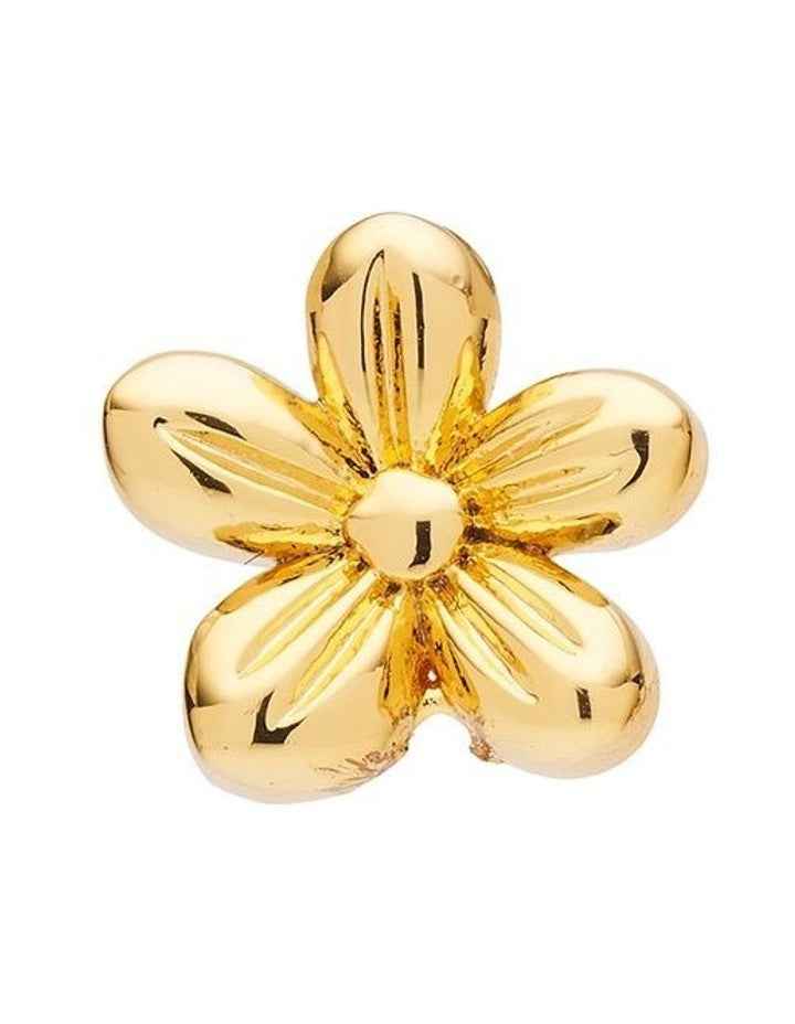 Petite Flower Stud Earrings in Gold