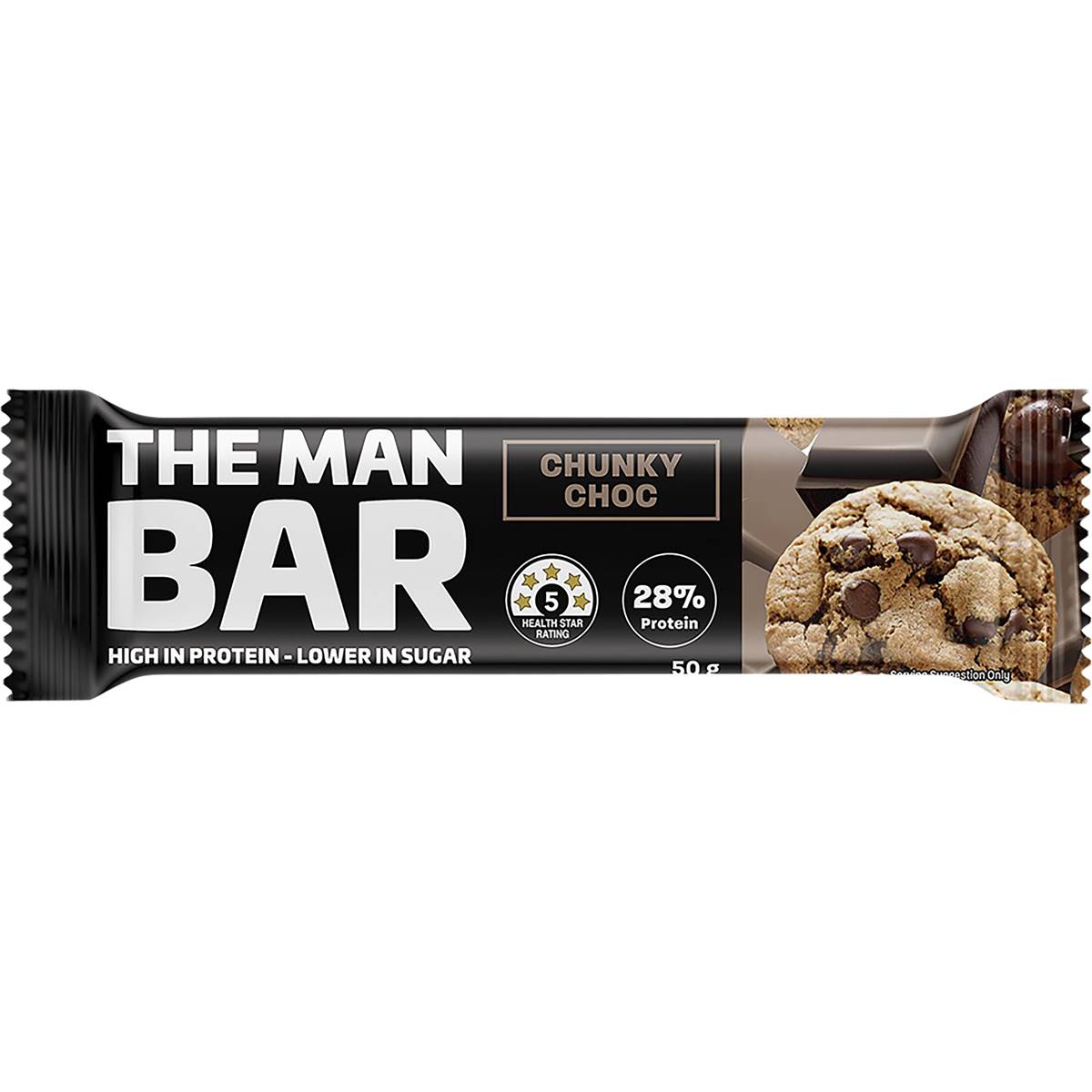 The Man Bar Diet High Protein Low Sugar Chunky Choc High Fibre 50g