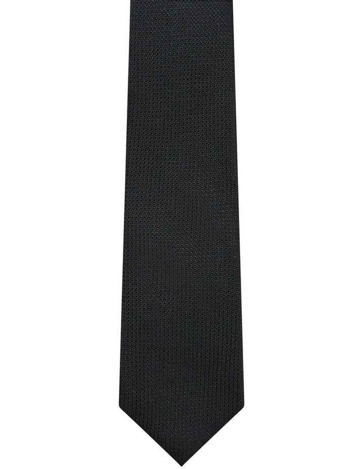Silk Texture Tie in Black