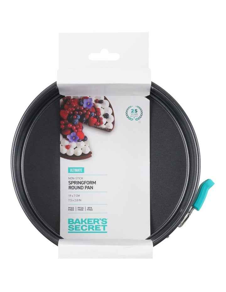 Ultimate Non-Stick Springform Round Cake Pan 19.5cm in Black
