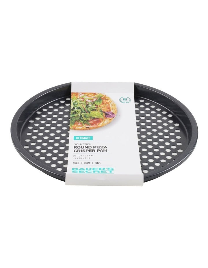 Ultimate Non-Stick Round Pizza Crisper 33cm in Black