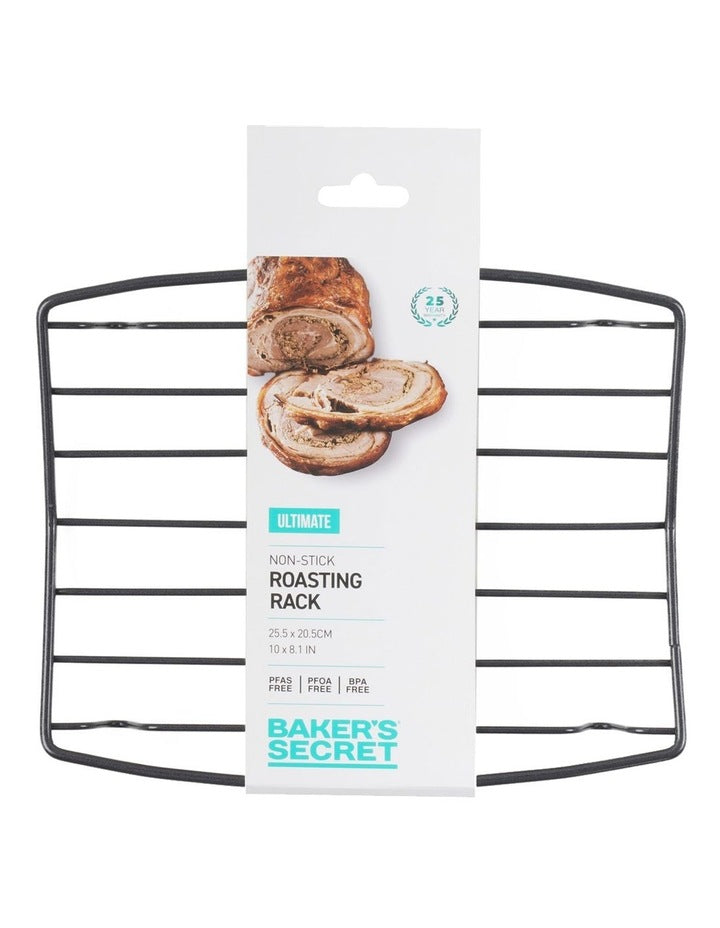 Ultimate Non-Stick Roasting Rack 25.5x20.5cm in Black