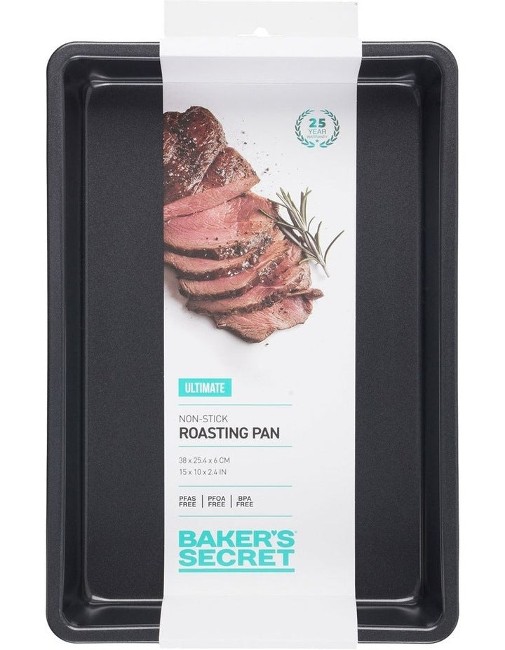 Ultimate Non-Stick Large Roasting Pan 38x25cm in Black