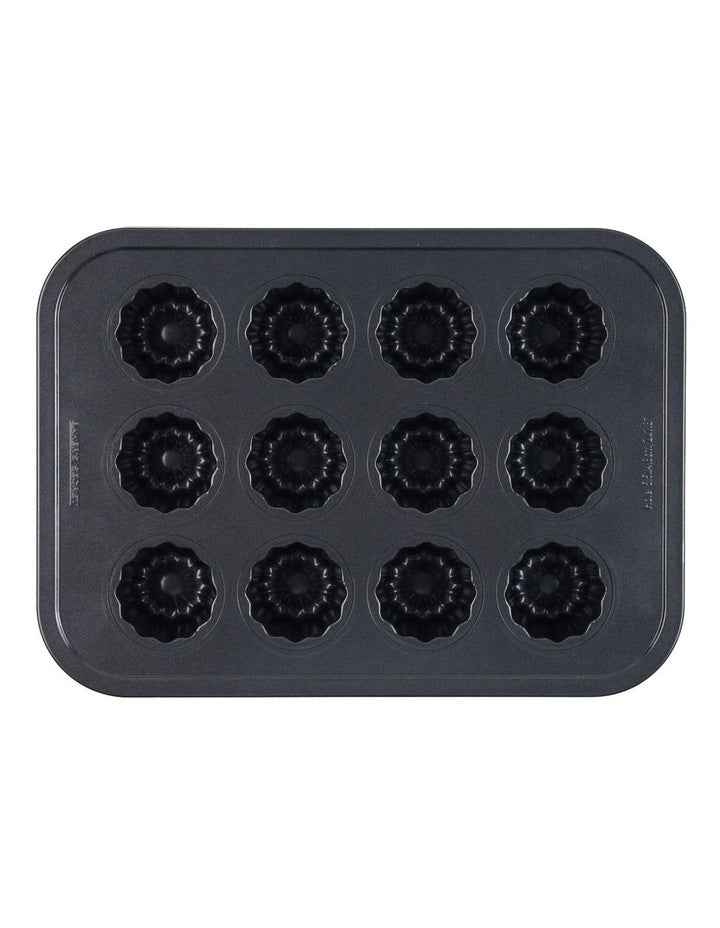 Ultimate Non-Stick 12 Cup Canele Pan 40x29cm in Black