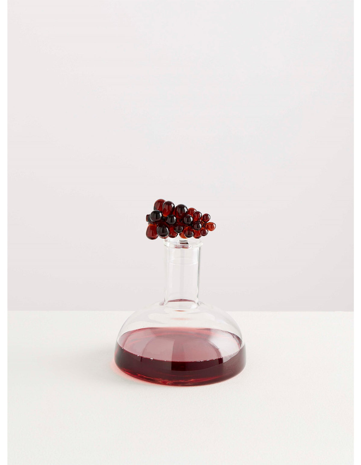 Bordeaux 1300ml Handblown Glass Wine Decanter Clear Amber