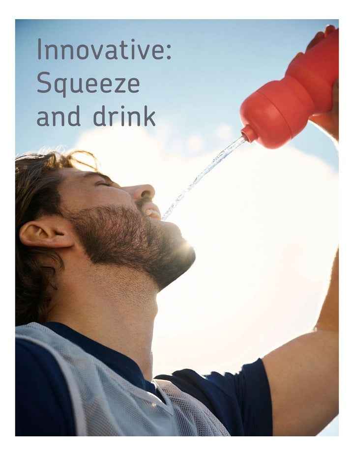 Squeeze Bottle 600ml in Peach Orange