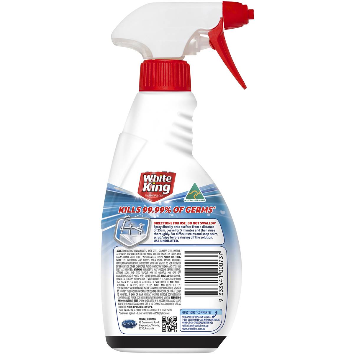 White King Mould & Scum Remover Lemon 500ml
