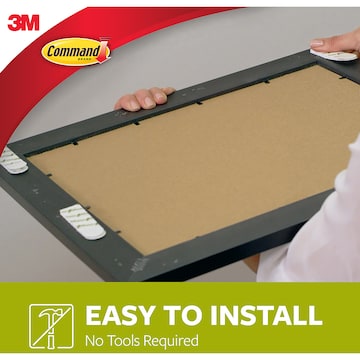 3M Command Picture Hanging Strips Medium White 4 pack