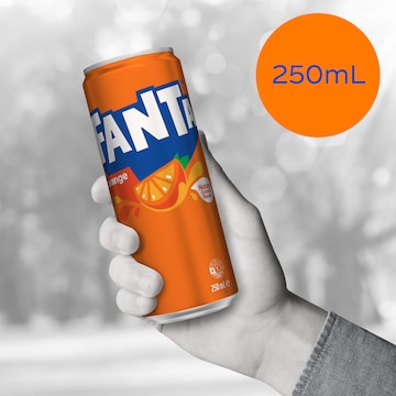 Fanta Orange Soft Drink Can 250mL