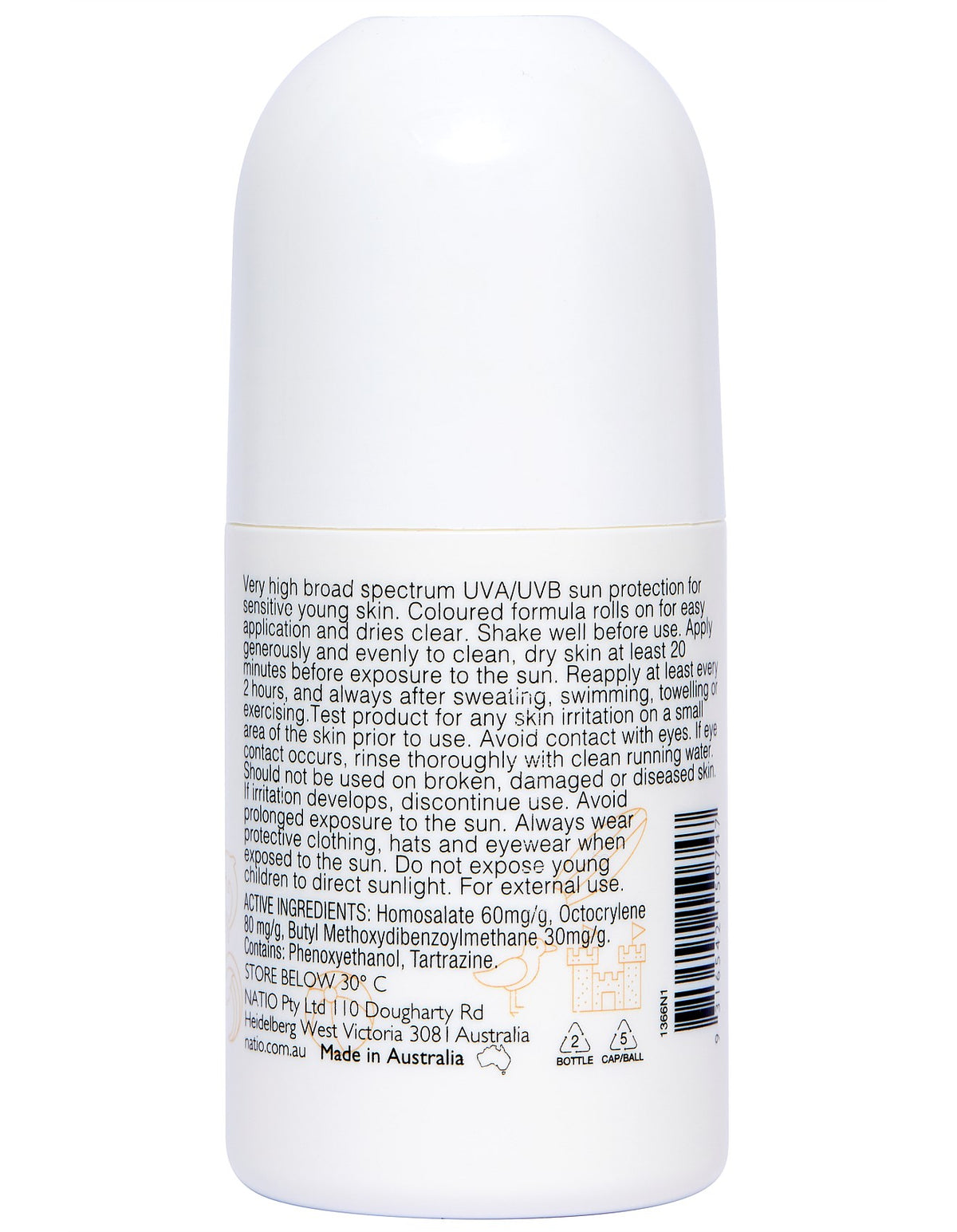 Kids Everyday Sensitive Sunscreen SPF 50+ Roll-On 100ml