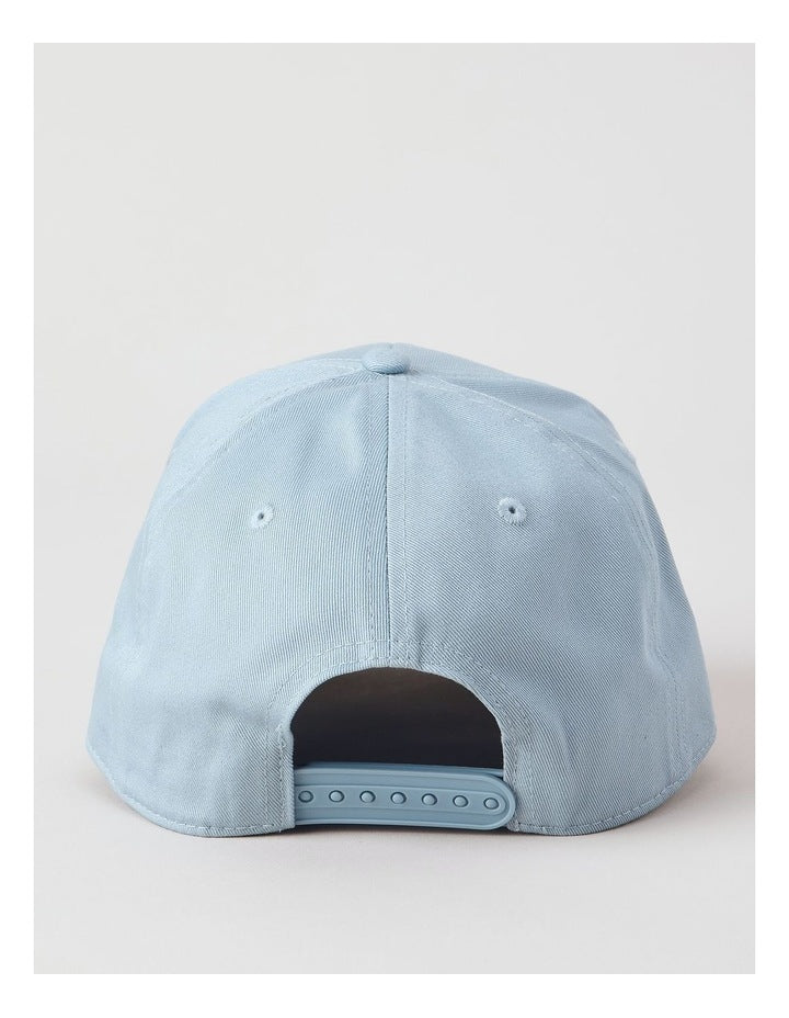 Recycled Cotton Blend Cap - Open Blue