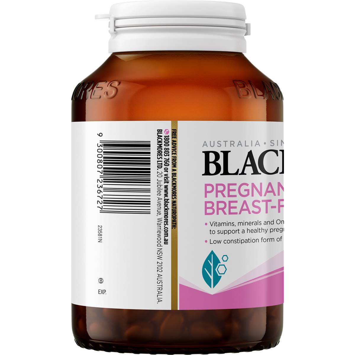 Blackmores Pregnancy & Breastfeeding Gold Vitamin Capsules 120 Pack