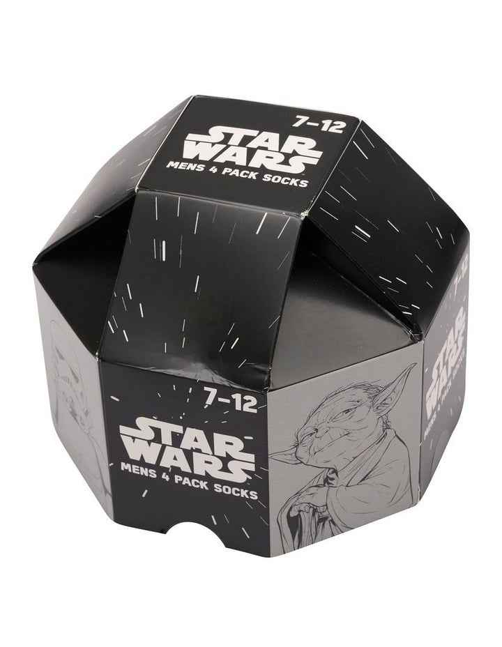 Crew Socks Box 4 Pack in Multi