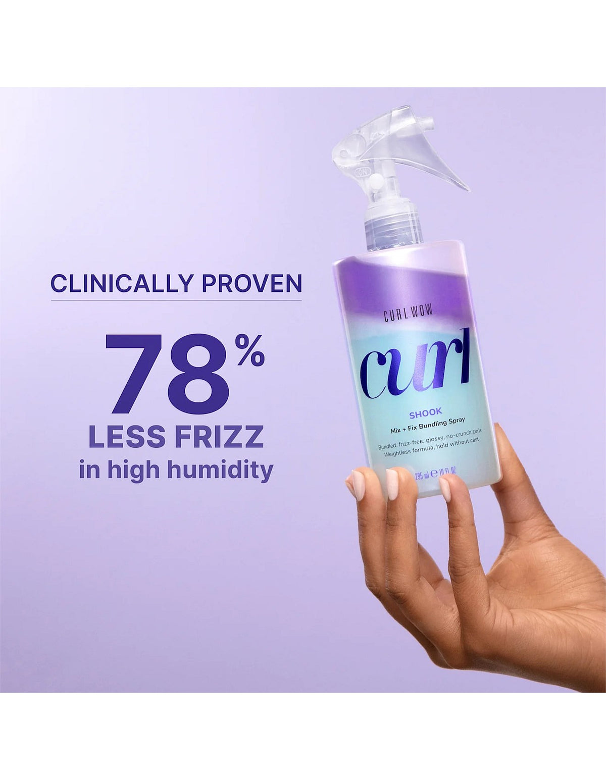 Curl Wow Shook Mix + Fix Bundling Spray 295ml