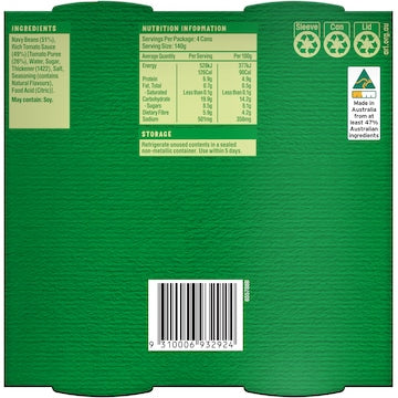 SPC Baked Beans Rich Tomato 140g x 4 pack