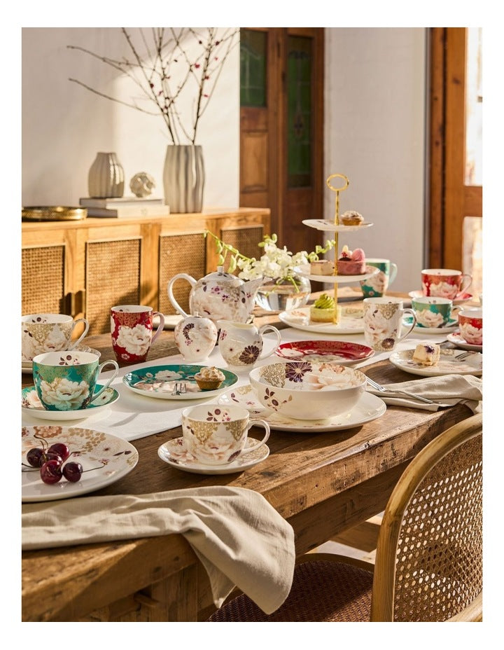 Kimono Cup & Saucer 250ml in Teal