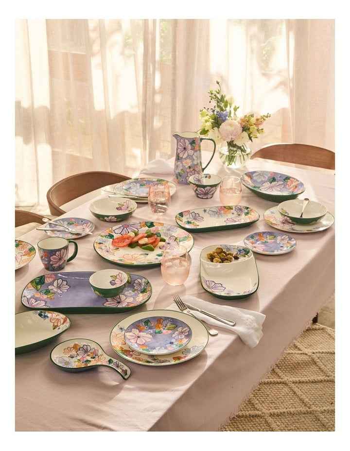 Poppy Love Oblong Platter 33x18cm Gift Boxed in White