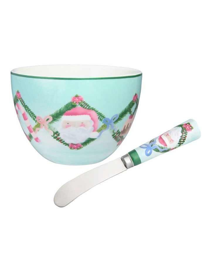 Tis The Season Dip & Spreader Set Gift Boxed in Multi