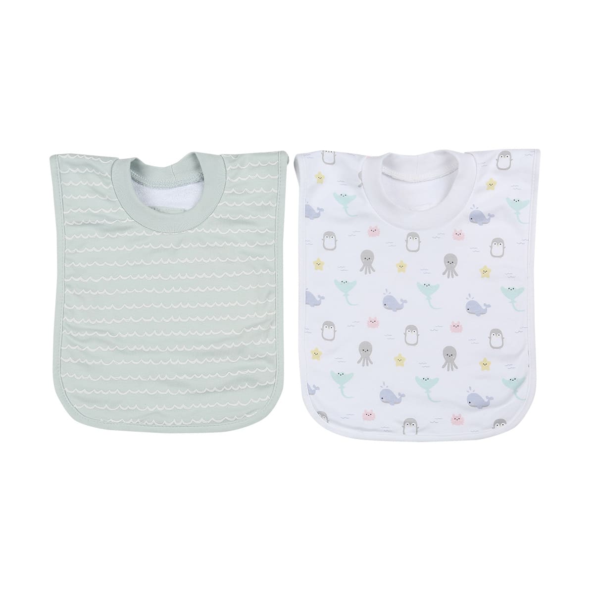 2 Pack Popover Bibs - Ocean