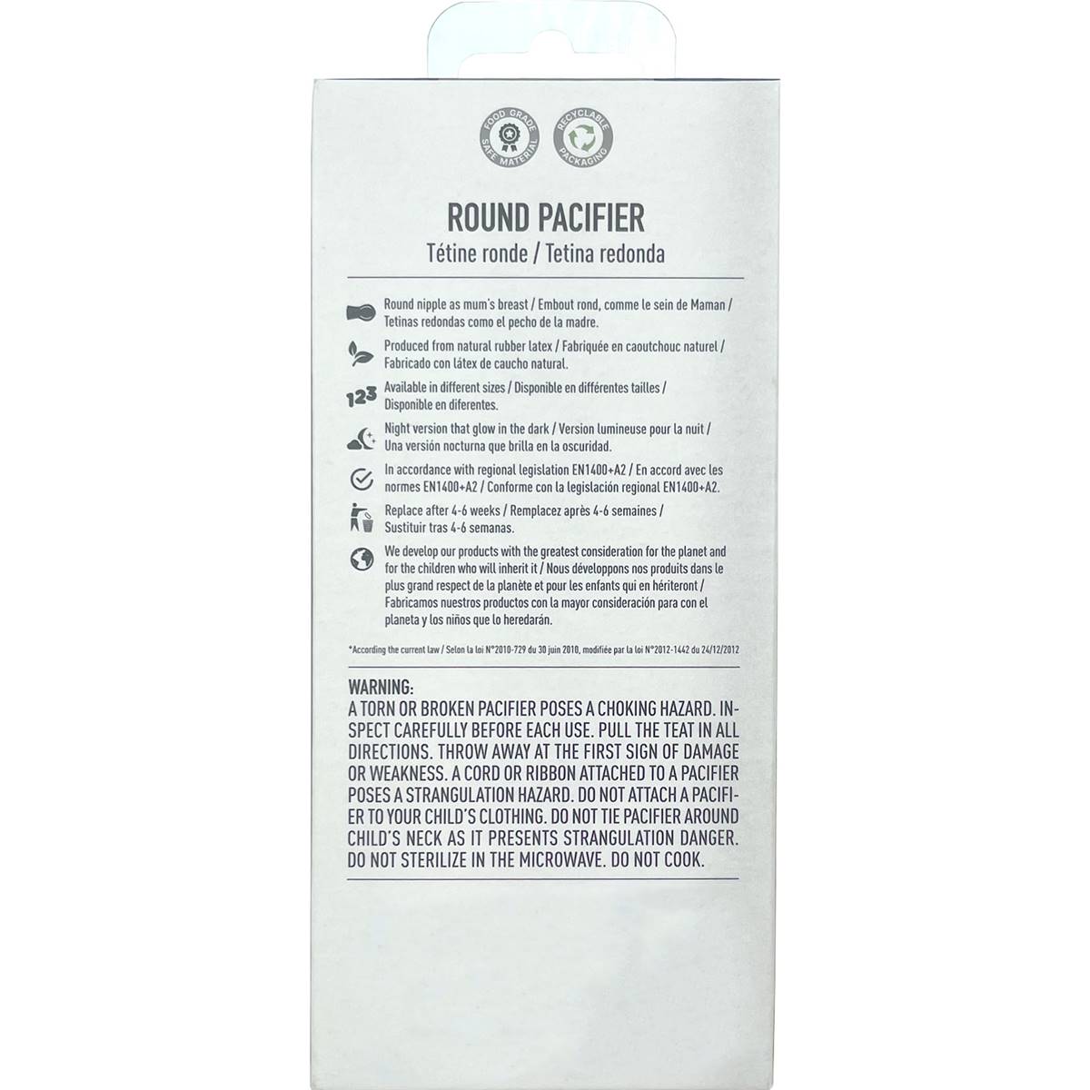 Bibs Colour Pacifier Glow In The Dark Size 2 Assorted 2 pack