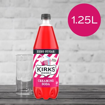 Kirks Sugar Free Creaming Soda Soft Drink Bottle 1.25L