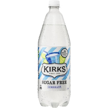 Kirks Sugar Free Lemonade Soft Drink Bottle 1.25L