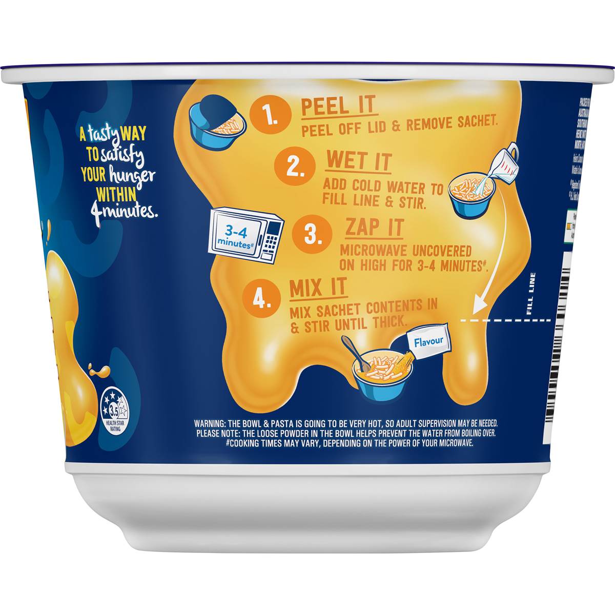 Kraft Easy Mac & Cheese Dinner Macaroni Pasta Cheese Noodles 73g