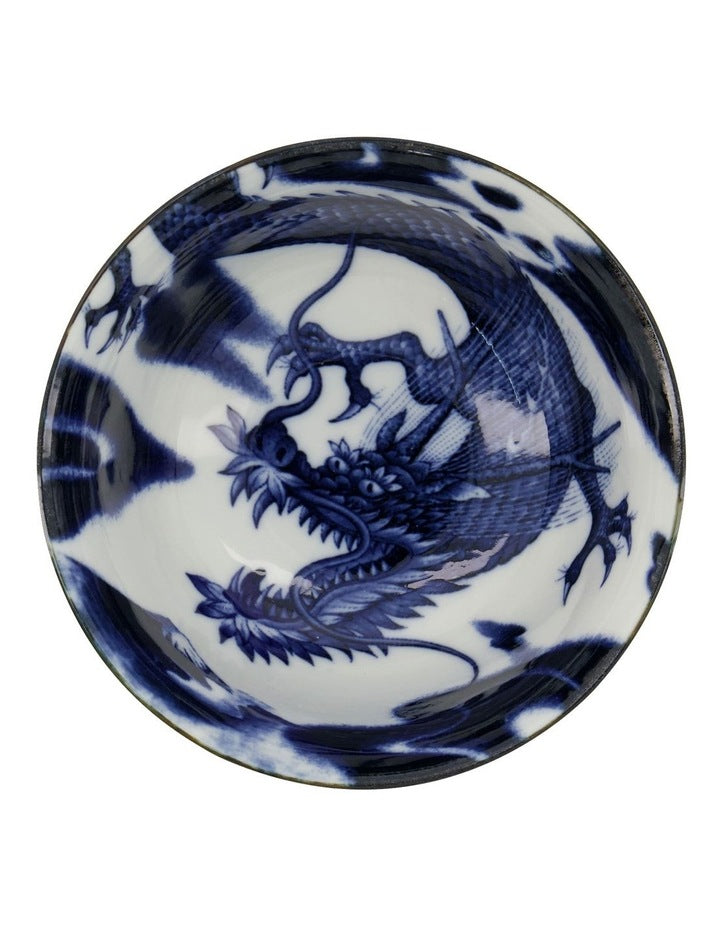 Japonism Dragon Small Tayo Bowl 12x6cm in Blue