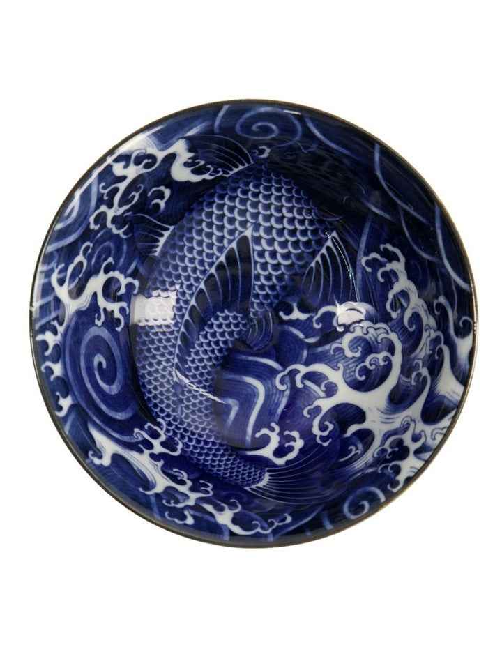 Japonism Carp Tayo Bowl 14x6cm in Blue