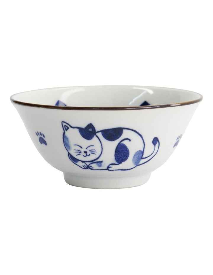 Kawaii Cat Neko Tayo Bowl 15x6.5cm Blue Cat