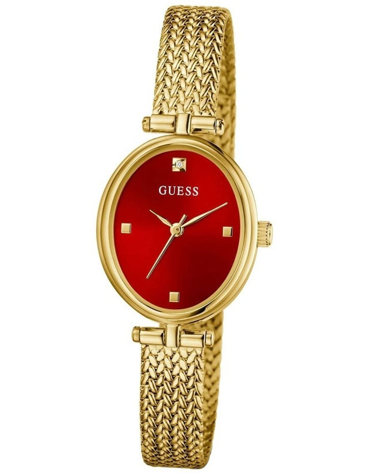 Ladies Gold Tone Analogue Watch