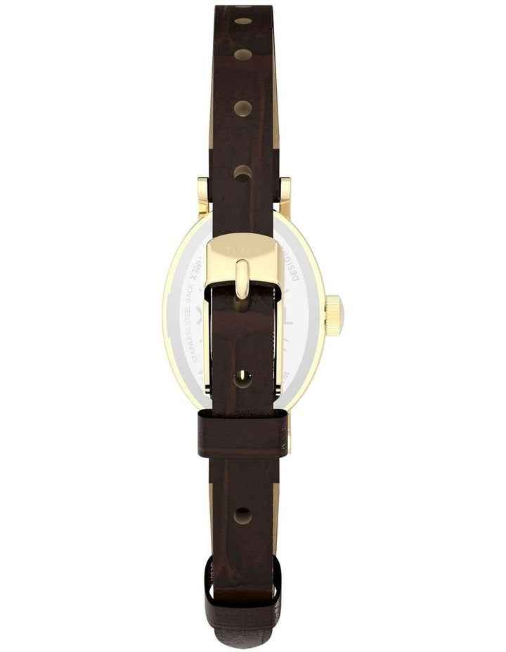 Cavatina Watch with Gold-tone Case in Brown