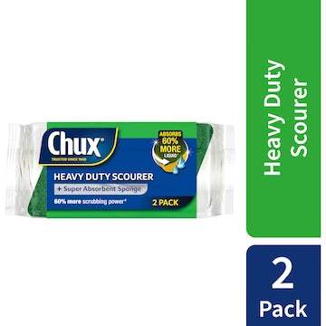 Chux Heavy Duty Scourer Sponge 2 pack