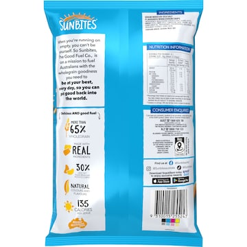 Sunbites Grain Waves Sea Salt Wholegrain Chips Share Pack 170g
